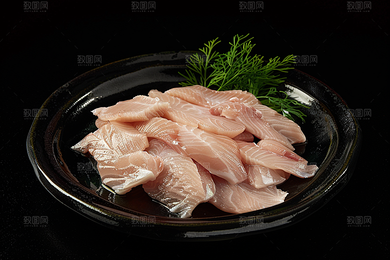 日料生鱼片美味鱼生摄影图