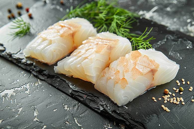 日料生鱼片美味高清摄影图