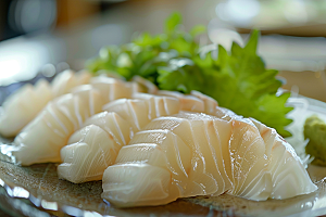 日料生鱼片美味鱼肉摄影图