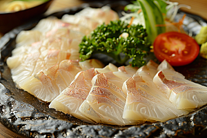 日料生鱼片美味高清摄影图