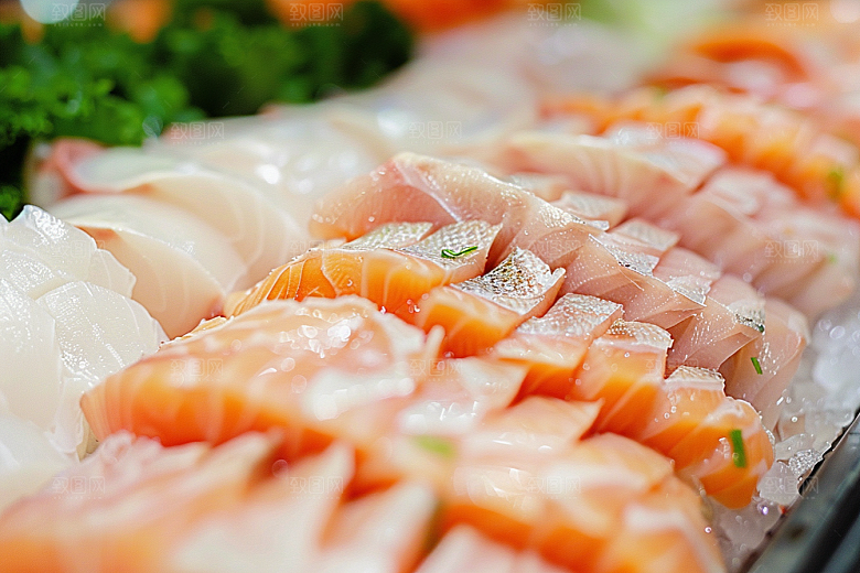 日料生鱼片美味美食摄影图