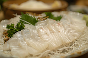 日料生鱼片新鲜美食摄影图