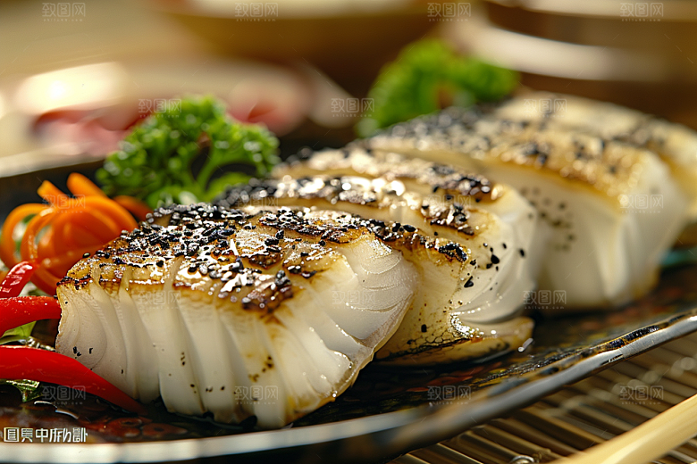 日料生鱼片刺身美味摄影图