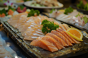 日料生鱼片美味美食摄影图
