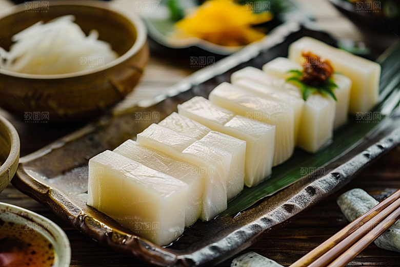 日料生鱼片高清鱼肉摄影图