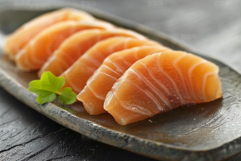 日料生鱼片美食鱼生摄影图