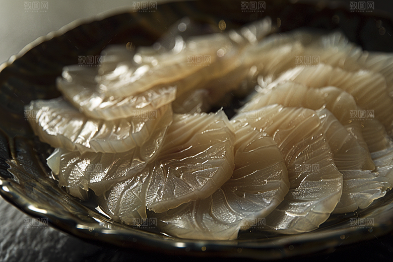 日料生鱼片冰箱鱼肉摄影图