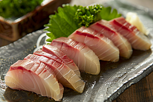日料生鱼片美食美味摄影图