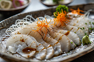 日料生鱼片美味食材摄影图