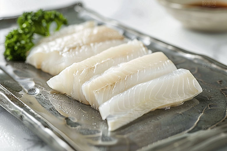 日料生鱼片冰箱美食摄影图