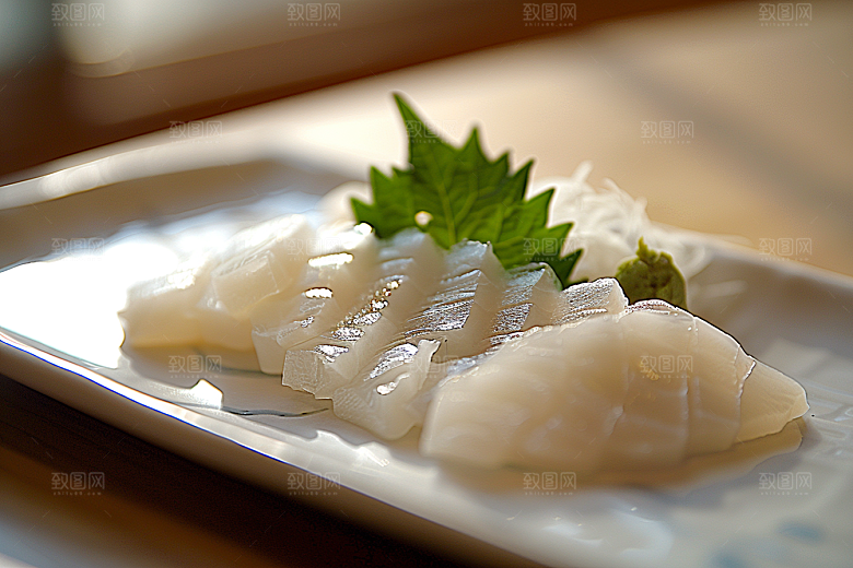 日料生鱼片刺身鱼生摄影图