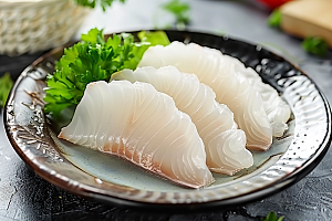 日料生鱼片食材高清摄影图