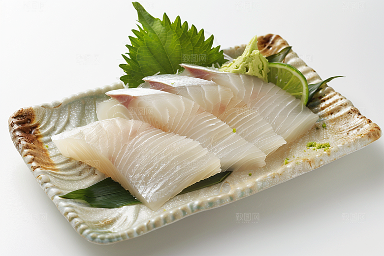 日料生鱼片鱼生新鲜摄影图
