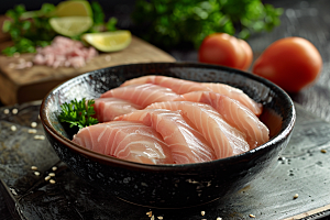日料生鱼片高清美味摄影图