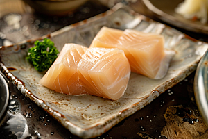 日料生鱼片美味美味摄影图