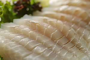 日料生鱼片鱼生美食摄影图