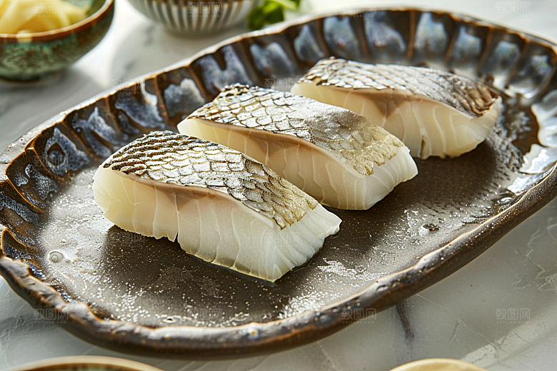 日料生鱼片美味高清摄影图