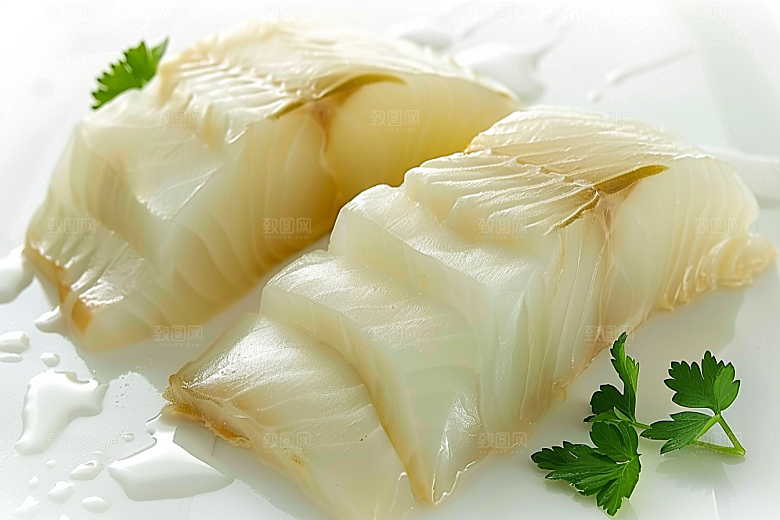 日料生鱼片食材鱼肉摄影图