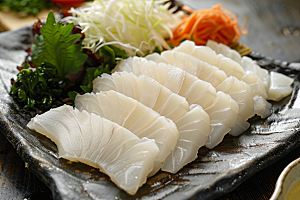 日料生鱼片海鲜美味摄影图