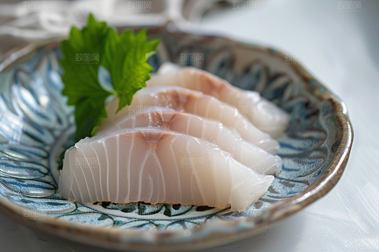 日料生鱼片海鲜食材摄影图