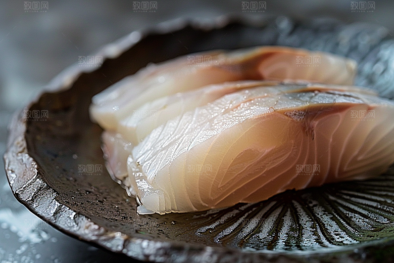 日料生鱼片海鲜食材摄影图