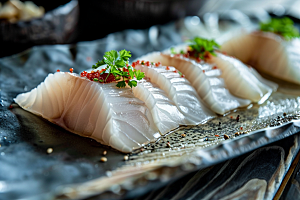 日料生鱼片海鲜高清摄影图