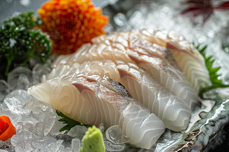 日料生鱼片美食美味摄影图