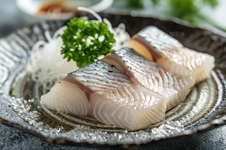 日料生鱼片海鲜鱼生摄影图