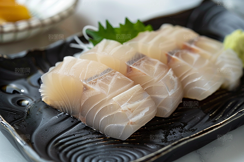 日料生鱼片冰箱鱼生摄影图