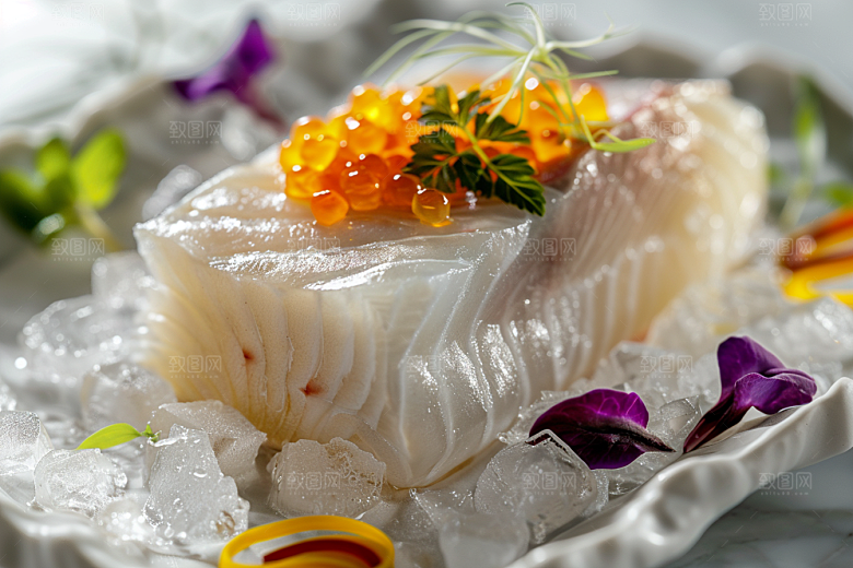 日料生鱼片海鲜鱼生摄影图