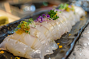 日料生鱼片高清美食摄影图