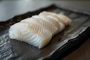 日料生鱼片鱼生美食摄影图