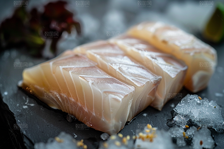 日料生鱼片冰箱鱼生摄影图