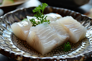 日料生鱼片食材新鲜摄影图