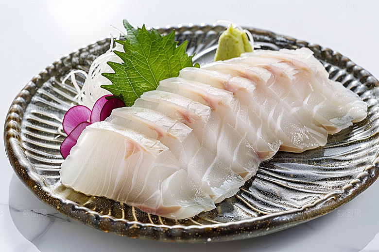 日料生鱼片鱼生新鲜摄影图