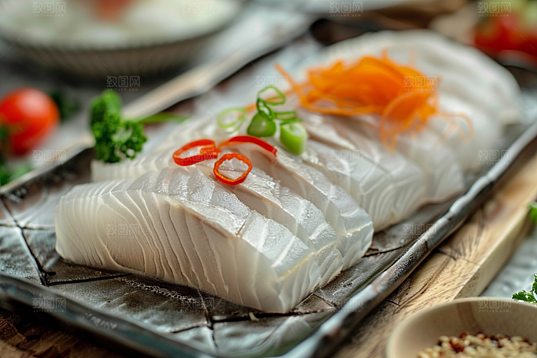 日料生鱼片海鲜高清摄影图