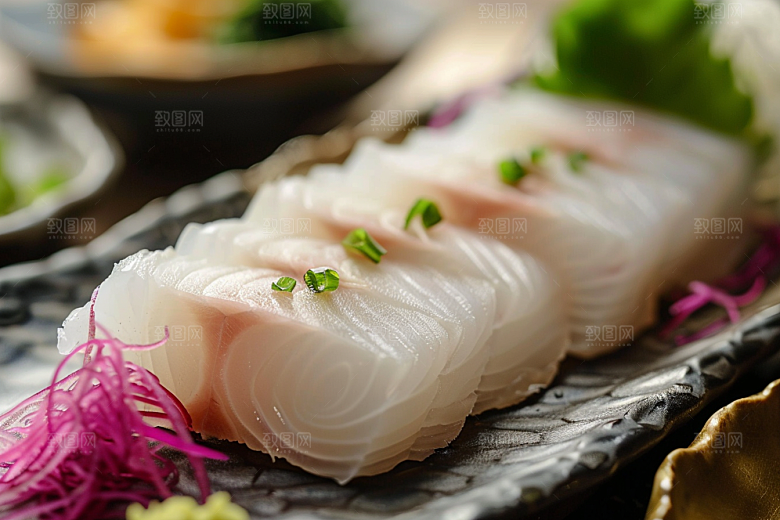 日料生鱼片美味新鲜摄影图