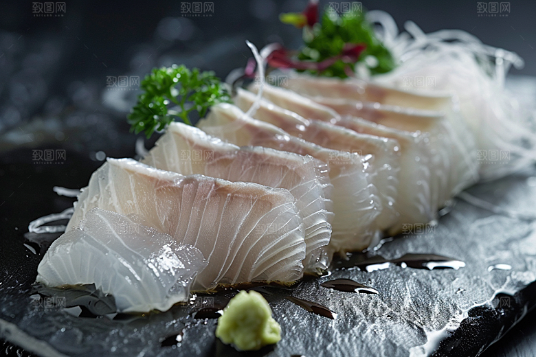 日料生鱼片美味鱼生摄影图