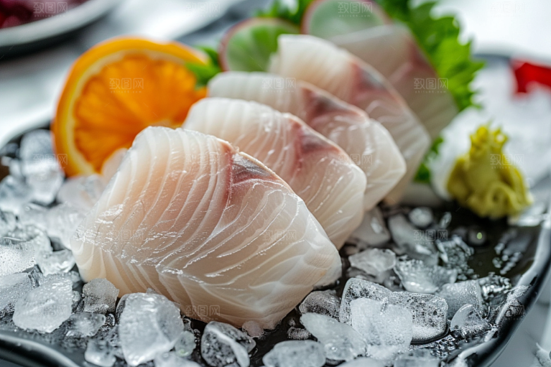 日料生鱼片刺身美味摄影图