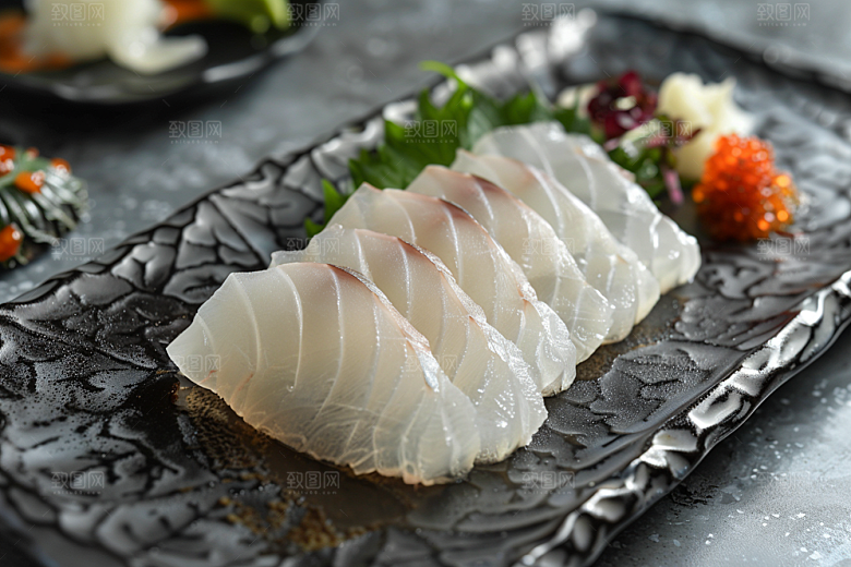 日料生鱼片新鲜海鲜摄影图
