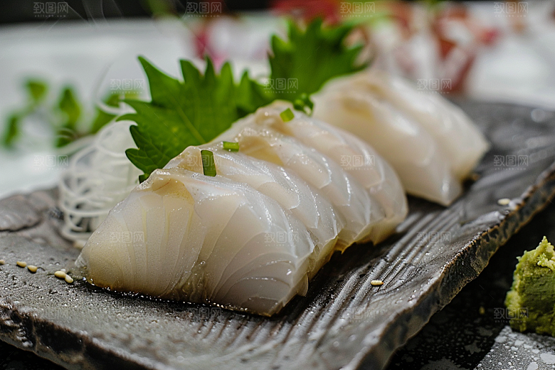 日料生鱼片食材美味摄影图