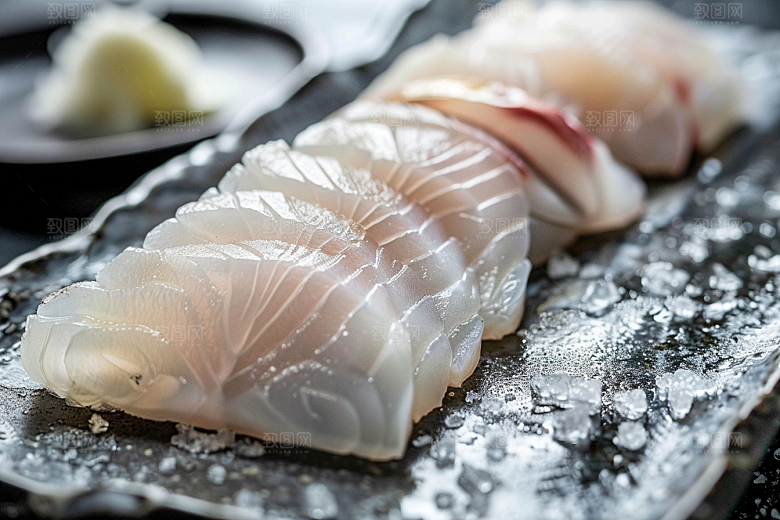 日料生鱼片新鲜美味摄影图