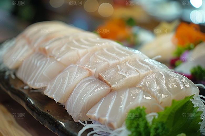 日料生鱼片美味高清摄影图