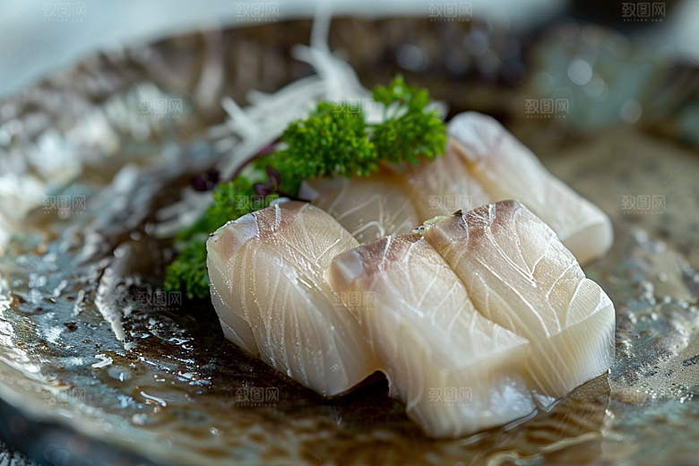 日料生鱼片鱼肉高清摄影图