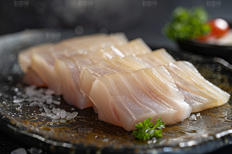 日料生鱼片美味鱼肉摄影图