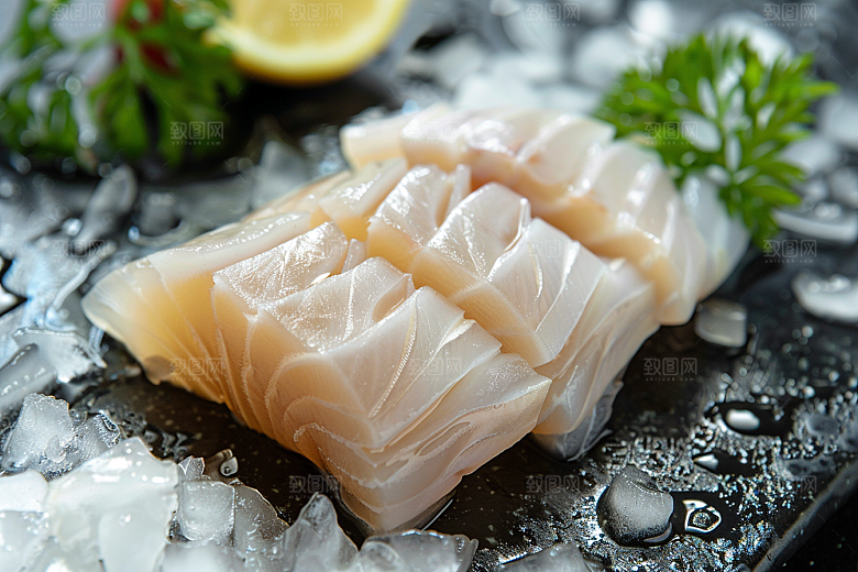 日料生鱼片鱼肉美味摄影图