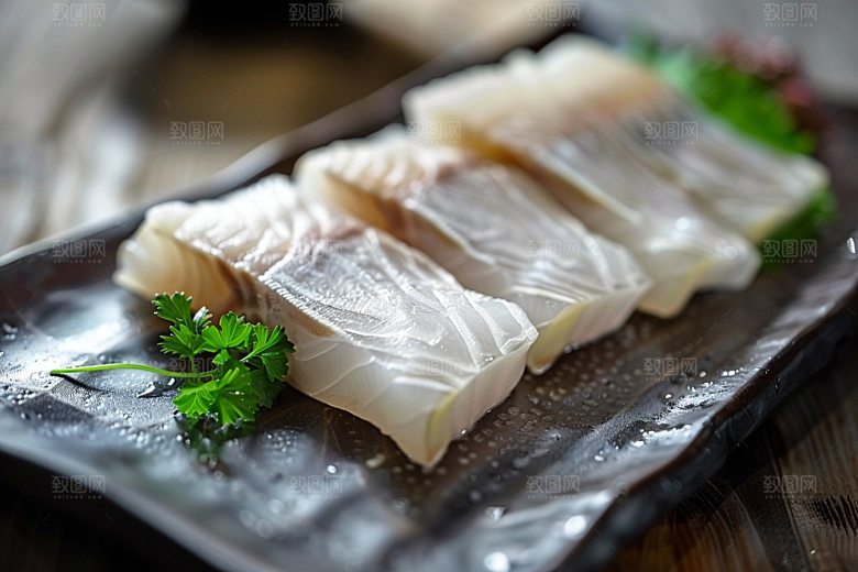 日料生鱼片刺身冰箱摄影图