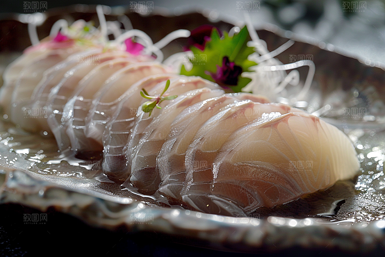 日料生鱼片海鲜新鲜摄影图