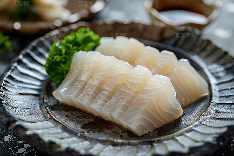 日料生鱼片新鲜冰箱摄影图