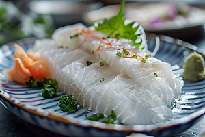 日料生鱼片鱼肉新鲜摄影图